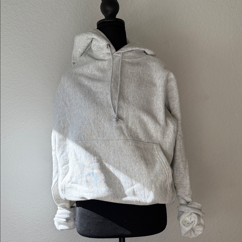 Champion Light Gray Reverse Weave Hoodie